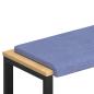 Preview: Bankkissen Stoff Jeans blau Tiefe 35 cm
