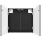 Preview: Dartboard Schrank Schwarz 56 x 12 x 63 cm Holzwerkstoff