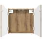 Preview: Dartboard Schrank Artisan-Eiche 56 x 12 x 63 cm Holzwerkstoff