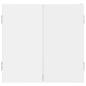 Preview: Dartboard Schrank Wei? 56 x 12 x 53,5 cm Holzwerkstoff