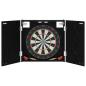 Preview: Dartboard Schrank Schwarz Eichen-Optik 56 x 12 x 53,5 cm