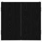 Preview: Dartboard Schrank Schwarz Eichen-Optik 56 x 12 x 53,5 cm