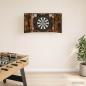 Preview: ARDEBO.de - Dartboard Schrank Raucheiche 56 x 12 x 53,5 cm Holzwerkstoff