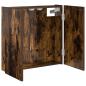 Preview: Dartboard Schrank Raucheiche 56 x 12 x 53,5 cm Holzwerkstoff