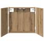 Preview: Dartboard Schrank Artisan-Eiche 56 x 12 x 53,5 cm Holzwerkstoff