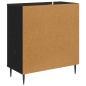 Preview: Sideboard OMMEN Schwarz Eichen-Optik 69 x 33 x 76 cm