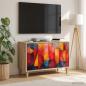 Preview: ARDEBO.de - TV-Schrank HEESCH 69 x 33 x 50 cm Sonoma Holzwerkstoff