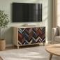 Preview: ARDEBO.de - TV-Schrank OMMEN 69 x 33 x 50 cm Sonoma Holzwerkstoff