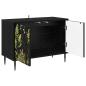 Preview: TV-Schrank RHENEN 69 x 33 x 50,5 cm Schwarz Eichen-Optik