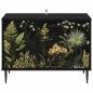 Preview: TV-Schrank RHENEN 69 x 33 x 50,5 cm Schwarz Eichen-Optik