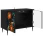 Preview: TV-Schrank LOCHEM 69 x 33 x 50,5 cm Schwarz Eichen-Optik