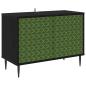 Preview: TV-Schrank GELEEN 69 x 33 x 50,5 cm Schwarz Eichen-Optik