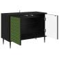 Preview: TV-Schrank GELEEN 69 x 33 x 50,5 cm Schwarz Eichen-Optik