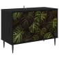 Preview: TV-Schrank ELBURG 69 x 33 x 50,5 cm Schwarz Eichen-Optik