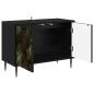 Preview: TV-Schrank ELBURG 69 x 33 x 50,5 cm Schwarz Eichen-Optik