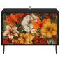 Preview: TV-Schrank GENNEP 69 x 33 x 50,5 cm Schwarz Eichen-Optik