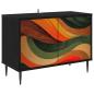 Preview: TV-Schrank BONN 69 x 33 x 50,5 cm Schwarz Eichen-Optik