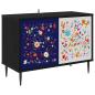 Preview: TV-Schrank MAINZ 69 x 33 x 50,5 cm Schwarz Eichen-Optik