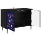 Preview: TV-Schrank MAINZ 69 x 33 x 50,5 cm Schwarz Eichen-Optik