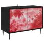 Preview: TV-Schrank AACHEN 69 x 33 x 50,5 cm Schwarz Eichen-Optik