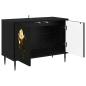 Preview: TV-Schrank BREMEN 69 x 33 x 50,5 cm Schwarz Eichen-Optik
