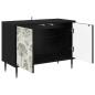 Preview: TV-Schrank GOTHA 69 x 33 x 50,5 cm Schwarz Eichen-Optik