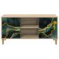 Preview: TV-Schrank WIJHE 102 x 33 x 50 cm Sonoma Holzwerkstoff