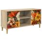 Preview: TV-Schrank GENNEP 102 x 33 x 50 cm Sonoma Holzwerkstoff