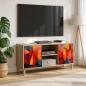 Preview: ARDEBO.de - TV-Schrank HEESCH 102 x 33 x 50 cm Sonoma Holzwerkstoff