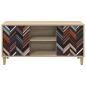 Preview: TV-Schrank OMMEN 102 x 33 x 50 cm Sonoma Holzwerkstoff