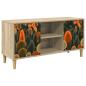 Preview: TV-Schrank ZAANDAM 102 x 33 x 50 cm Sonoma Holzwerkstoff