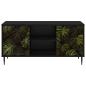 Preview: TV-Schrank ELBURG 102 x 33 x 51 cm Schwarz Eichen-Optik
