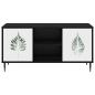 Preview: TV-Schrank HANAU 102 x 33 x 51 cm Schwarz Eichen-Optik