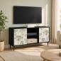 Preview: ARDEBO.de - TV-Schrank GOTHA 102 x 33 x 51 cm Schwarz Eichen-Optik
