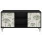 Preview: TV-Schrank GOTHA 102 x 33 x 51 cm Schwarz Eichen-Optik