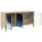 Preview: TV-Schrank RAALTE 102 x 33 x 50 cm Sonoma Holzwerkstoff