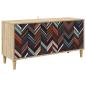 Preview: TV-Schrank OMMEN 102 x 33 x 50 cm Sonoma Holzwerkstoff