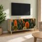 Preview: ARDEBO.de - TV-Schrank ZAANDAM 102 x 33 x 50 cm Sonoma Holzwerkstoff