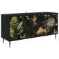 Preview: TV-Schrank RHENEN 102 x 33 x 51 cm Schwarz Eichen-Optik