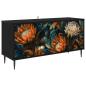 Preview: TV-Schrank LOCHEM 102 x 33 x 51 cm Schwarz Eichen-Optik