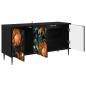 Preview: TV-Schrank LOCHEM 102 x 33 x 51 cm Schwarz Eichen-Optik