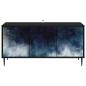 Preview: TV-Schrank RAALTE 102 x 33 x 51 cm Schwarz Eichen-Optik