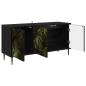 Preview: TV-Schrank ELBURG 102 x 33 x 51 cm Schwarz Eichen-Optik