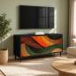 Preview: ARDEBO.de - TV-Schrank BONN 102 x 33 x 51 cm Schwarz Eichen-Optik