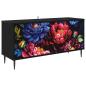 Preview: TV-Schrank KIEL 102 x 33 x 51 cm Schwarz Eichen-Optik