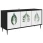 Preview: TV-Schrank HANAU 102 x 33 x 51 cm Schwarz Eichen-Optik