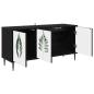 Preview: TV-Schrank HANAU 102 x 33 x 51 cm Schwarz Eichen-Optik