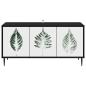 Preview: TV-Schrank HANAU 102 x 33 x 51 cm Schwarz Eichen-Optik
