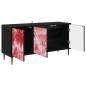 Preview: TV-Schrank AACHEN 102 x 33 x 51 cm Schwarz Eichen-Optik