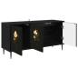 Preview: TV-Schrank BREMEN 102 x 33 x 51 cm Schwarz Eichen-Optik